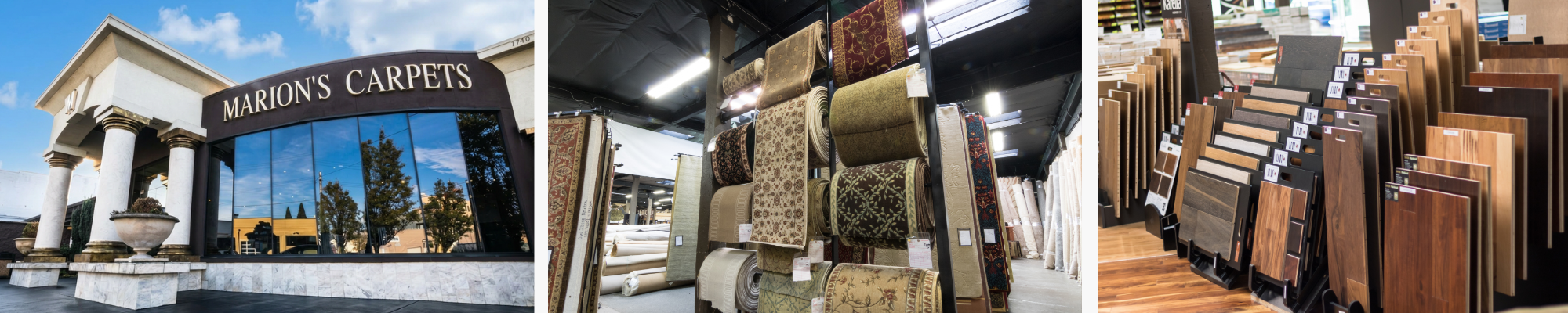 Marion's carpets Portland Oregon exterior and interior building images
