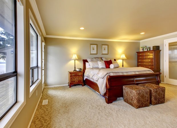 Soft new carpet flooring installed in a Portland, OR home