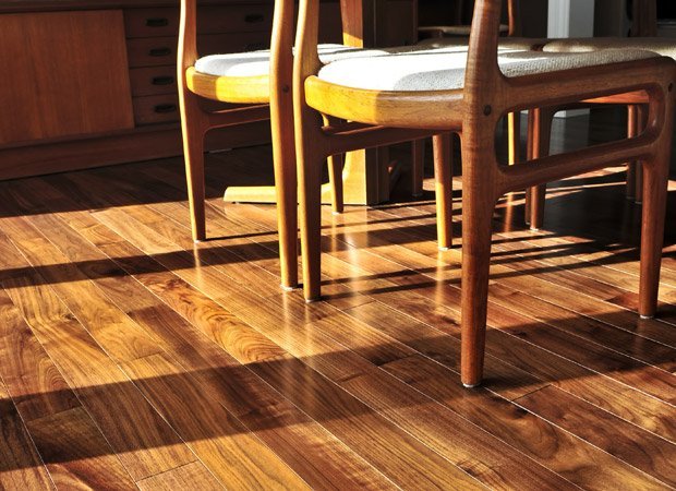 Hardwood flooring installation from Marion's Carpet World in Portland, OR
