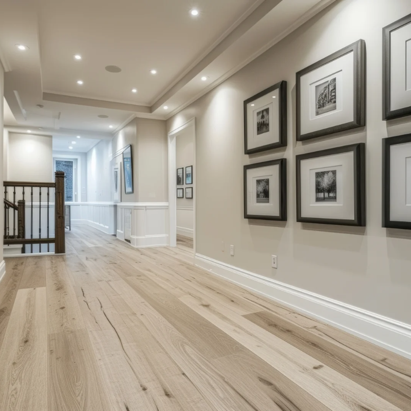 Residential laminate flooring installation
