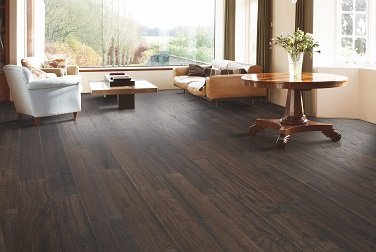 Professionally installed hardwood flooring in a Portland, OR home