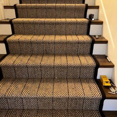 Classy stair runner by Marion's Carpets & Flooring