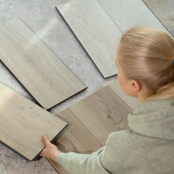 Choosing hardwood flooring samples
